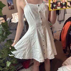 Chelsea & Violet White Sleeveless Sundress